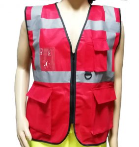 Hi-Viz Safety Vest 4 Pockets Executive