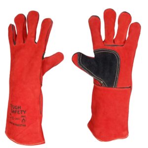 Leather Welding Glove with Half Patch